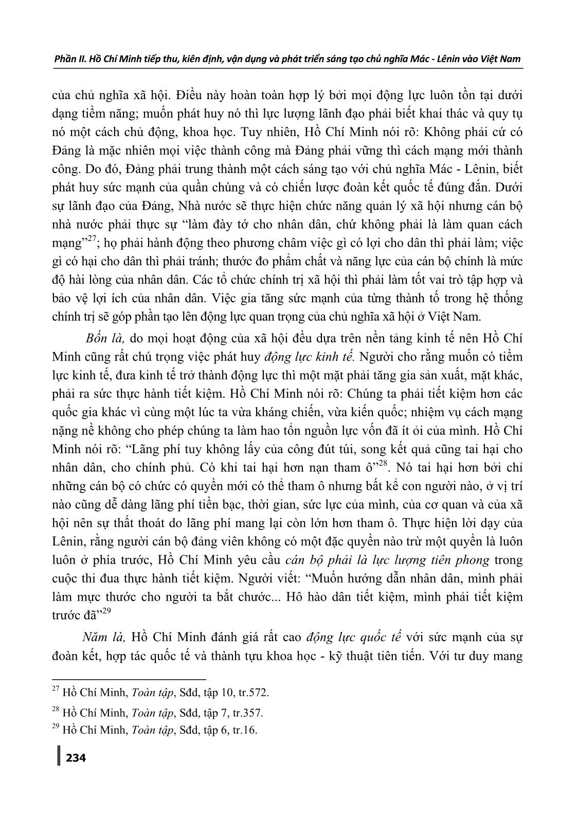 Hệ động lực của Chủ nghĩa xã hội - Từ quan điểm của Chủ nghĩa Mác-Lênin đến Hồ Chí Minh trang 9