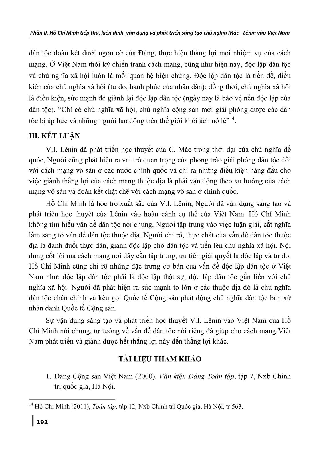 Hồ Chí Minh vận dụng sáng tạo và phát triển tư tưởng của V.I. Lênin về vấn đề dân tộc trang 7