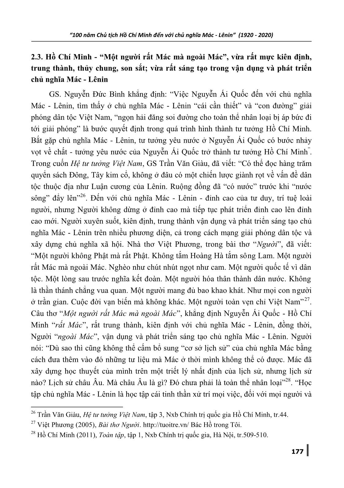 Hồ Chí Minh với luận cương của V.I. Lênin, Chủ nghĩa Mác-Lênin qua lăng kính của các nhà văn, nhà thơ trang 8