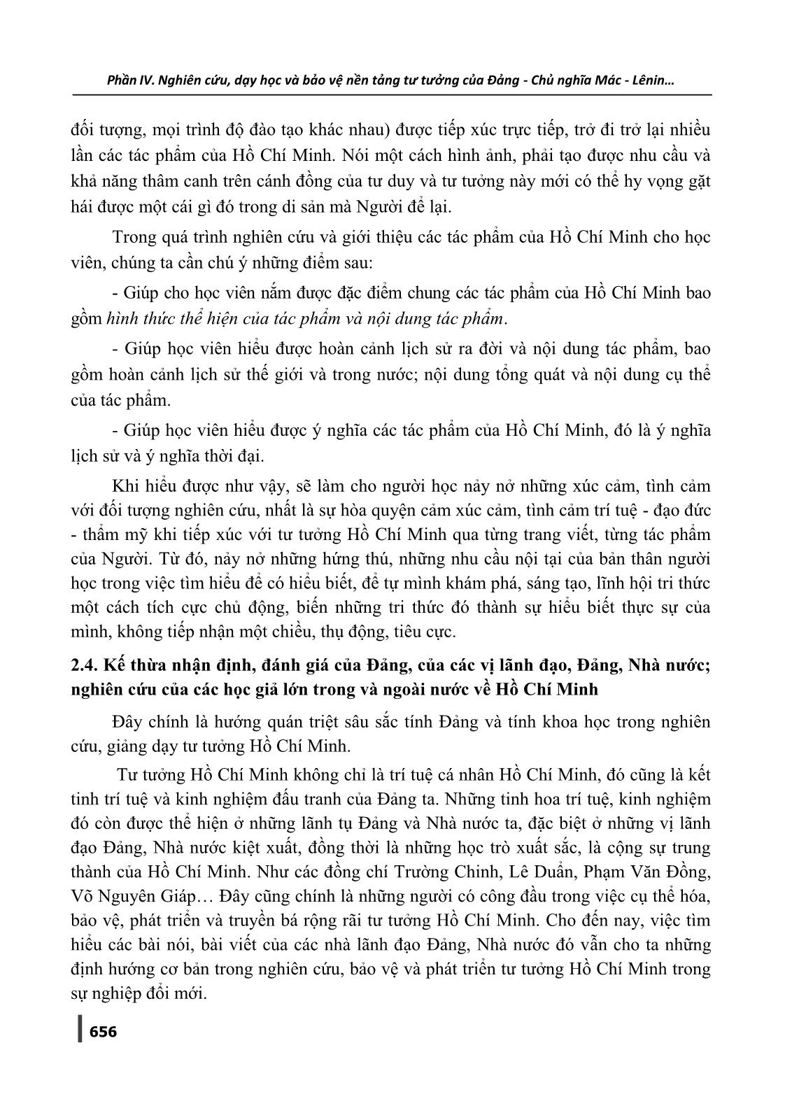 Nâng cao chất lượng giảng dạy môn Tư tưởng Hồ Chí Minh trong các trường đại học ở nước ta hiện nay trang 6