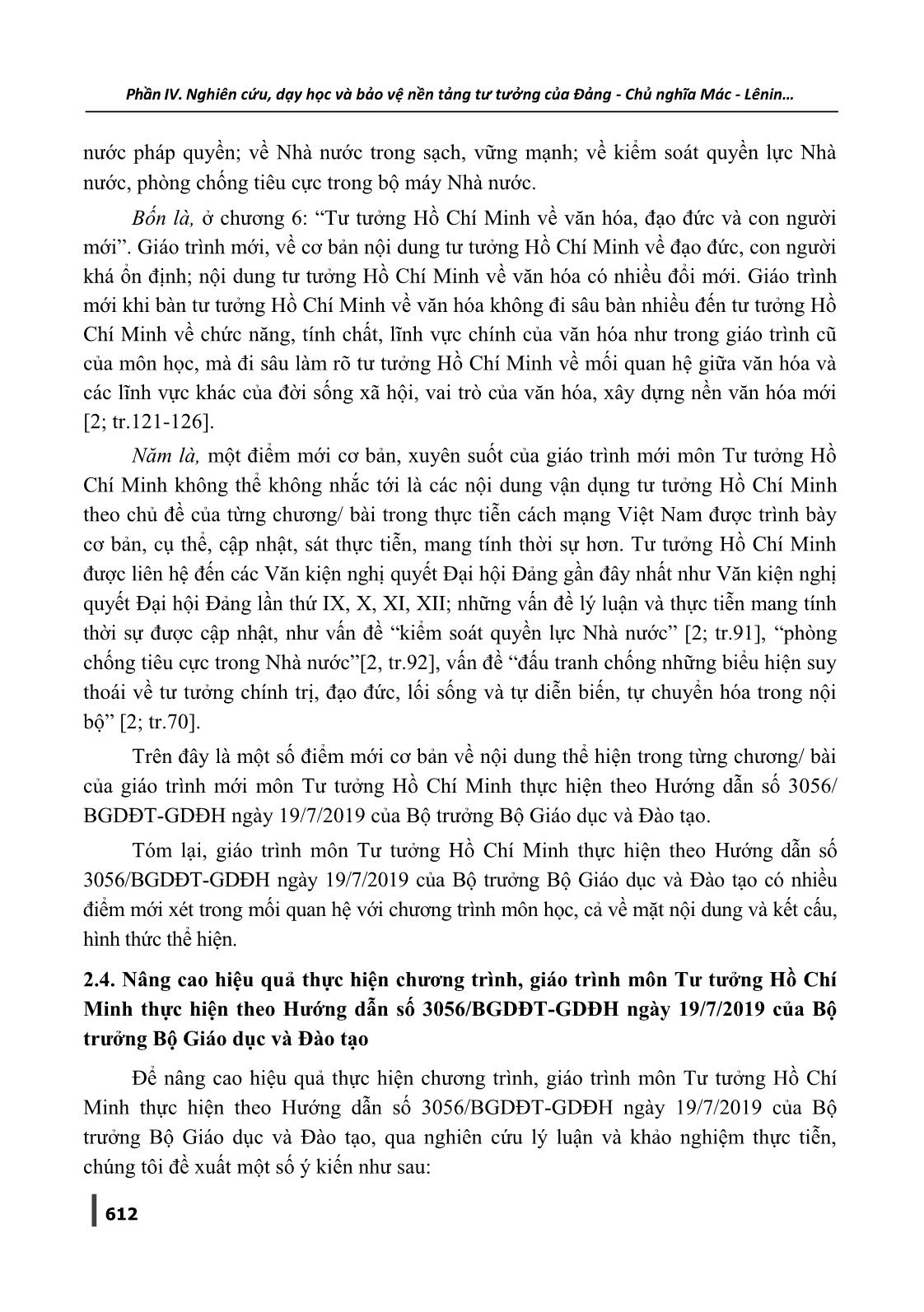 Nghiên cứu, tìm hiểu và đề xuất giải pháp góp phần nâng cao hiệu quả thực hiện chương trình, giáo trình mới môn Tư tưởng Hồ Chí Minh trang 8