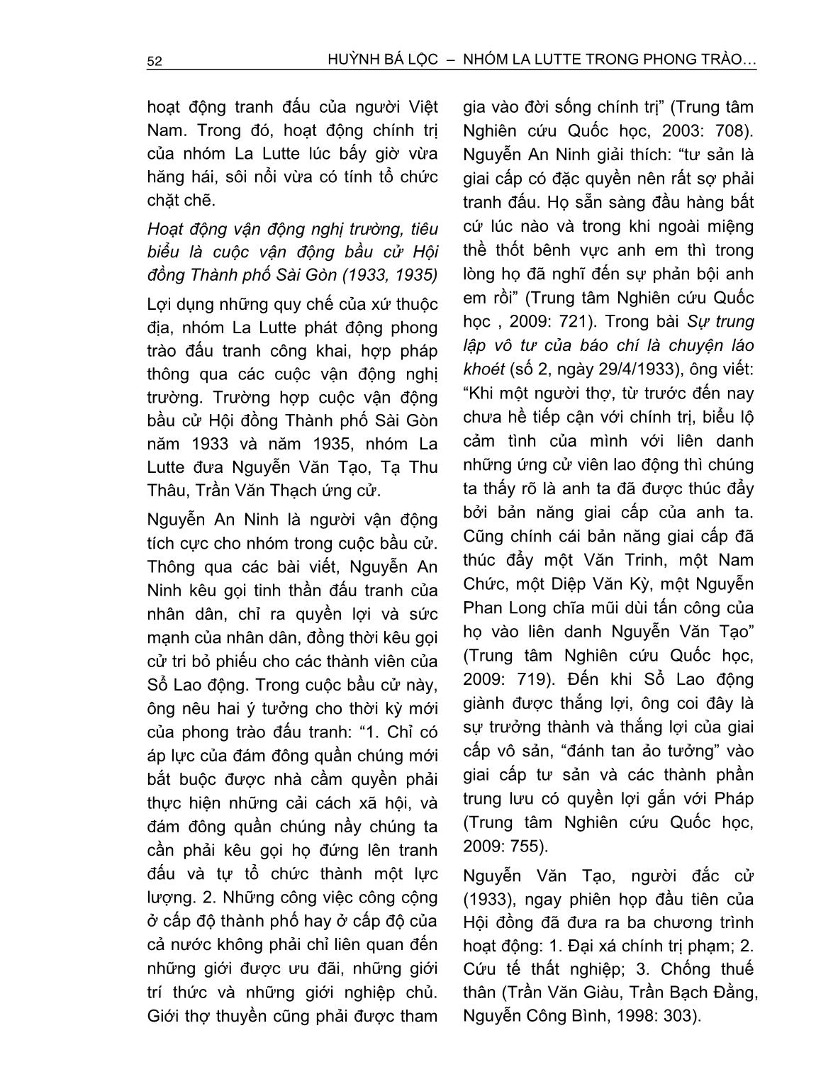 Nhóm La Lutte trong phong trào chính trị và cách mạng Nam Kỳ (1933-1935) trang 8