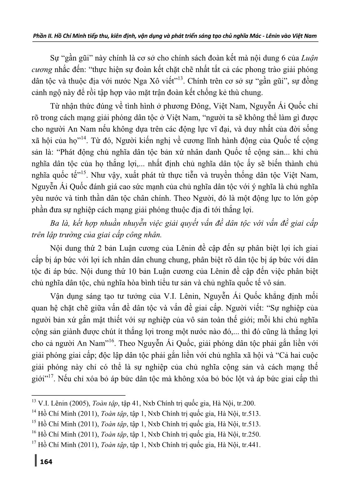 Sơ thảo lần thứ nhất luận cương về vấn đề dân tộc và thuộc địa của V.I. Lênin và sự vận dụng sáng tạo của Hồ Chí Minh vào xây dựng đường lối cách mạng Việt Nam trang 5