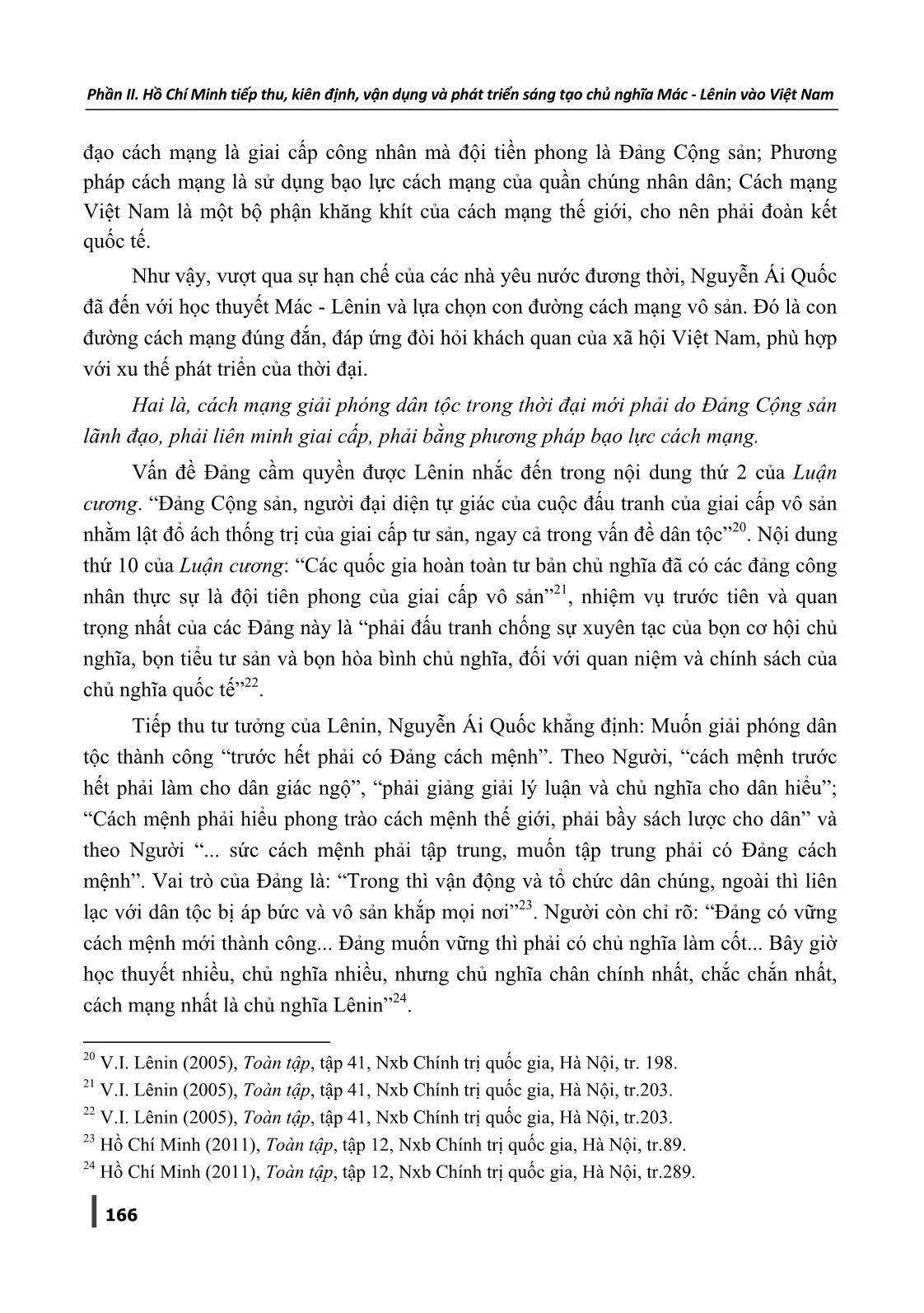 Sơ thảo lần thứ nhất luận cương về vấn đề dân tộc và thuộc địa của V.I. Lênin và sự vận dụng sáng tạo của Hồ Chí Minh vào xây dựng đường lối cách mạng Việt Nam trang 7