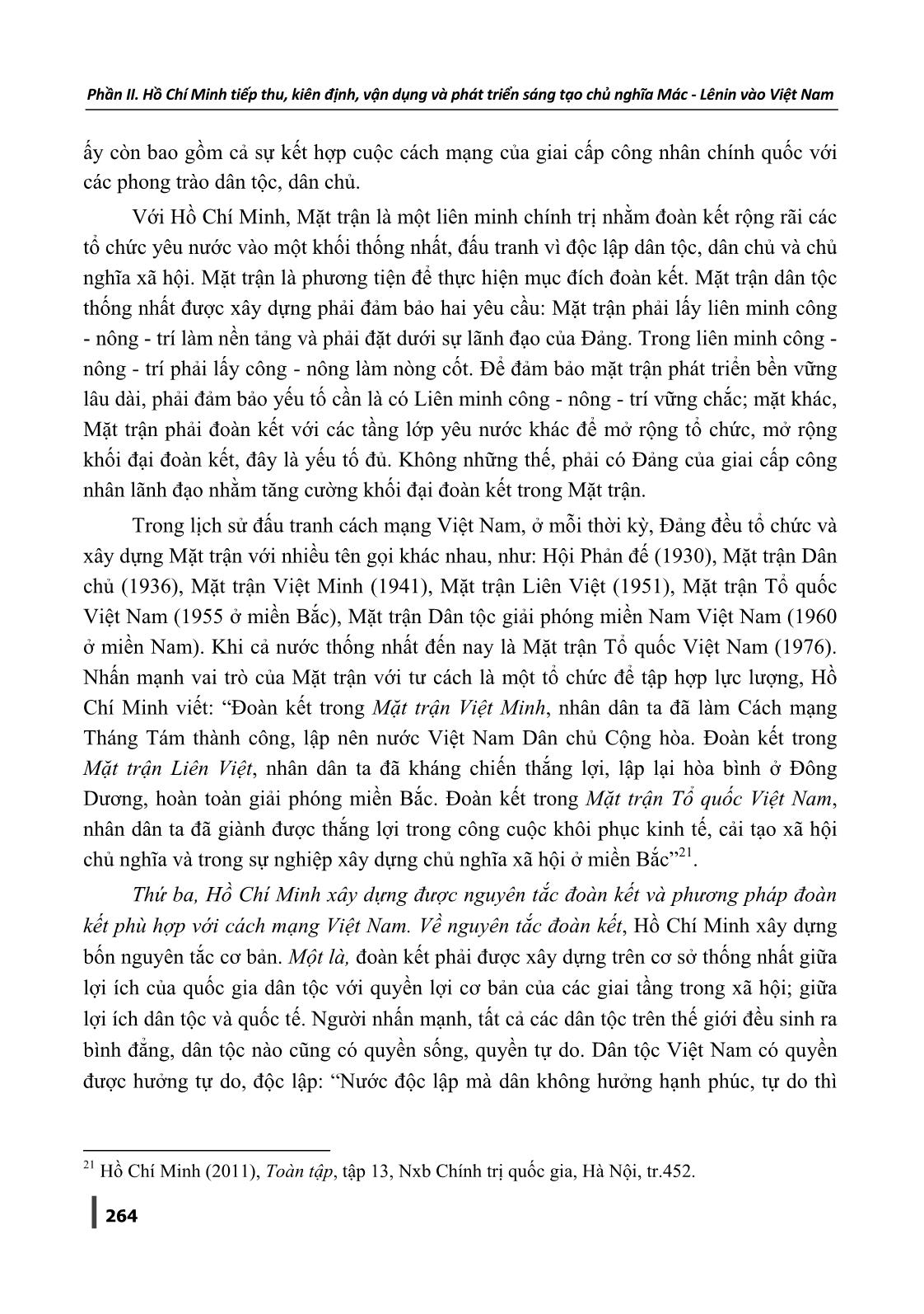 Tư tưởng đoàn kết Hồ Chí Minh - Dưới góc độ kế thừa và phát triển sáng tạo lý luận của Chủ nghĩa Mác-Lênin về đoàn kết vào Việt Nam trang 9