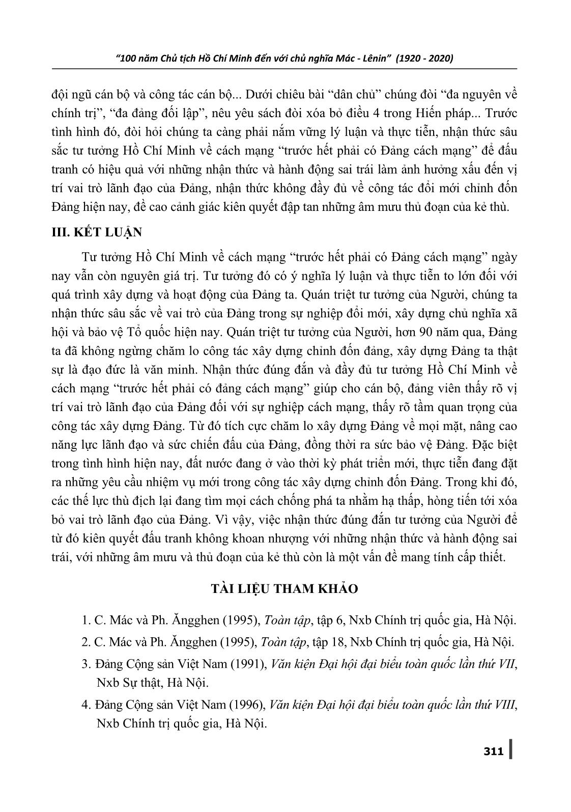 Tư tưởng Hồ Chí Minh về cách mạng “Trước hết phải có Đảng cách mạng” - Ý nghĩa trong công tác xây dựng, chỉnh đốn Đảng hiện nay trang 10