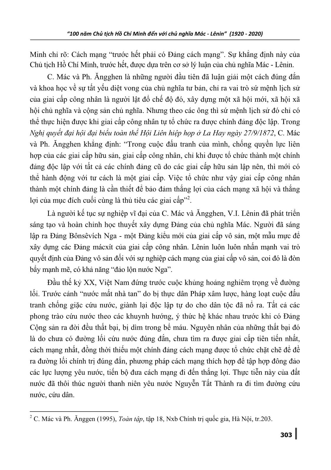 Tư tưởng Hồ Chí Minh về cách mạng “Trước hết phải có Đảng cách mạng” - Ý nghĩa trong công tác xây dựng, chỉnh đốn Đảng hiện nay trang 2