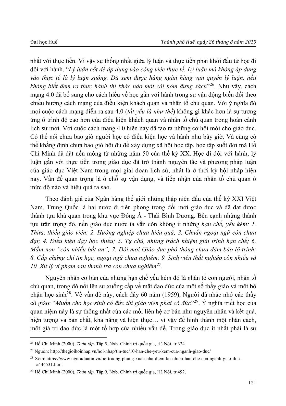 Tư tưởng Hồ Chí Minh về giáo dục và giá trị luận đối với giáo dục nước ta hiện nay trang 9