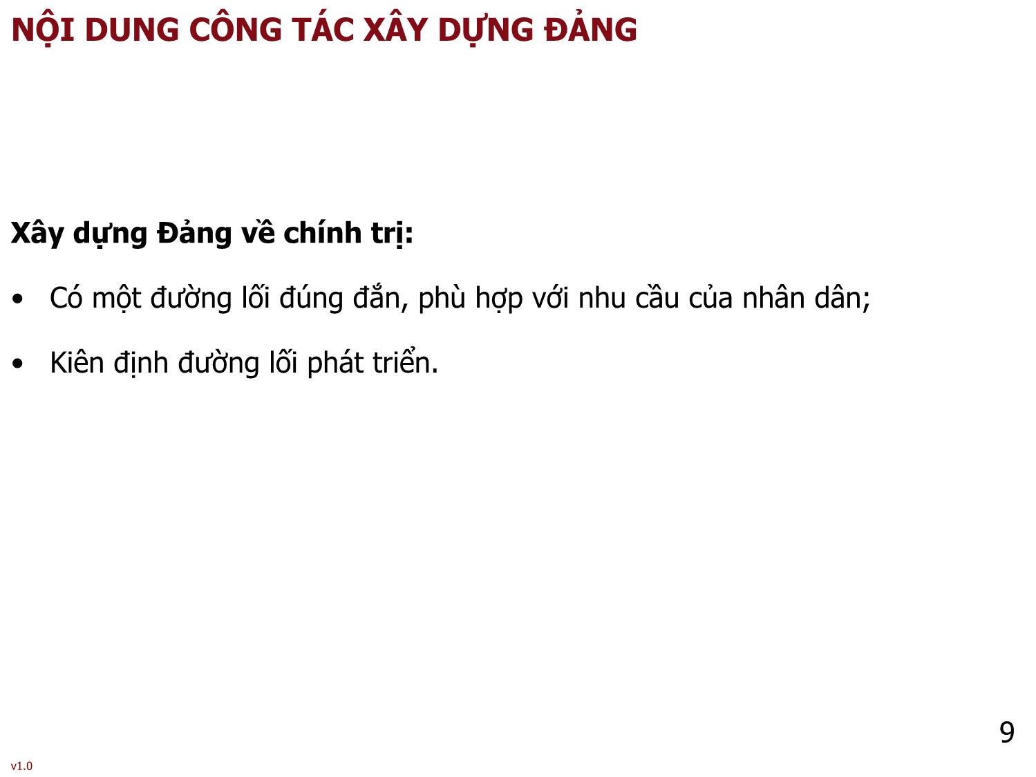 Bài giảng Tư tưởng Hồ Chí Minh - Bài 4: Tư tưởng Hồ Chí Minh về Đảng Cộng sản Việt Nam - Phạm Ngọc Anh trang 9