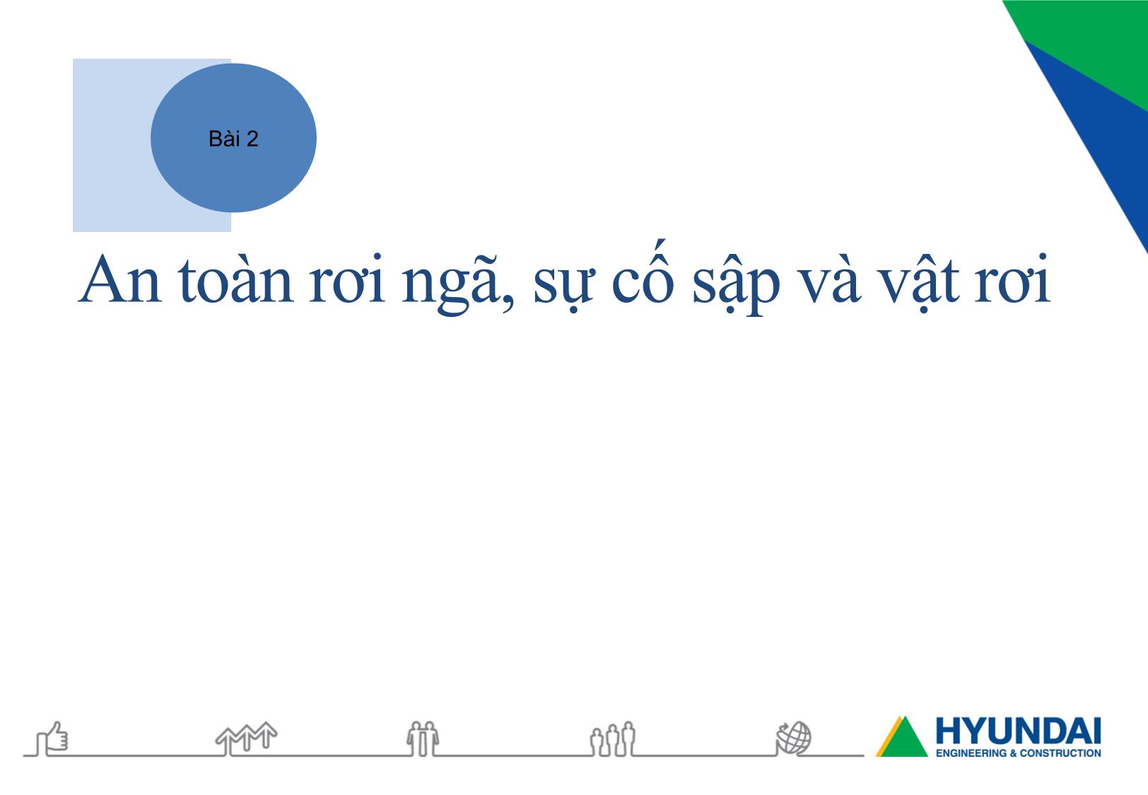 Bài giảng An toàn lao động trong nghề Hàn - Module 2: Phòng tránh các tai nạn trong nghề Hàn - Bài 2: An toàn rơi ngã, sự cố sập và vật rơi trang 2