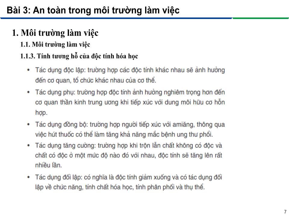 Bài giảng An toàn lao động trong nghề Hàn - Module 2: Phòng tránh các tai nạn trong nghề Hàn - Bài 3: An toàn trong môi trường làm việc trang 7