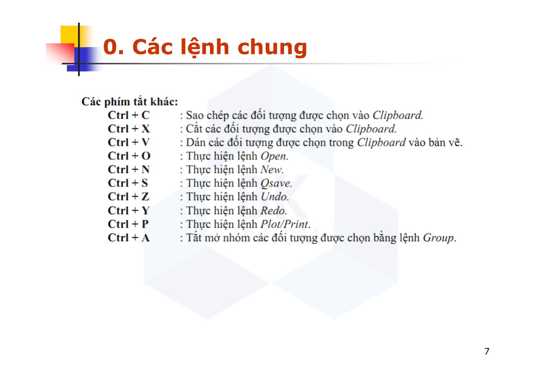 Bài giảng CAD ứng dụng trong thiết kế ô tô - Chương 3: Các lệnh vẽ cơ bản - Nguyễn Lê Duy Khải trang 7