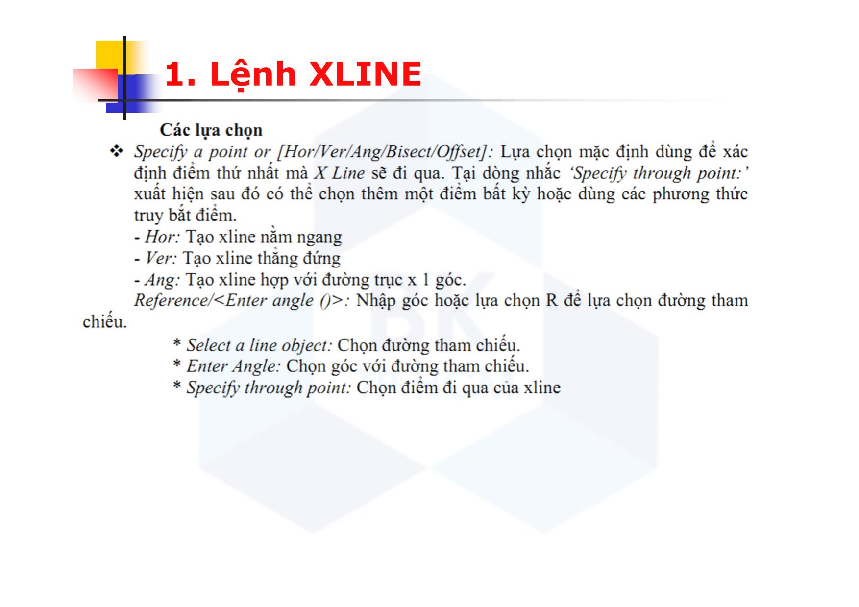 Bài giảng CAD ứng dụng trong thiết kế ô tô - Chương 4: Các lệnh vẽ hình - Nguyễn Lê Duy Khải trang 4