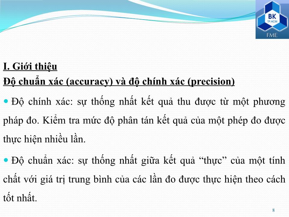 Bài giảng Kiểm tra và phân tích vật liệu dệt - Phần 8: Kiểm tra và thí nghiệm vải trang 8