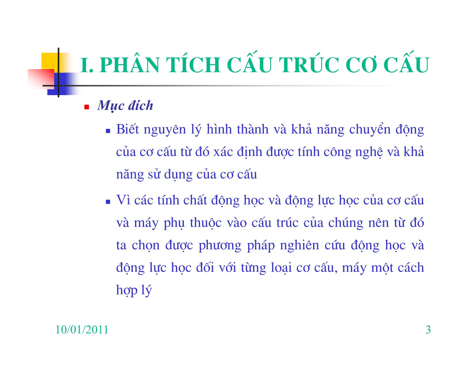 Bài giảng Nguyên lý máy - Chương I: Phân tích cấu trúc cơ cấu trang 3