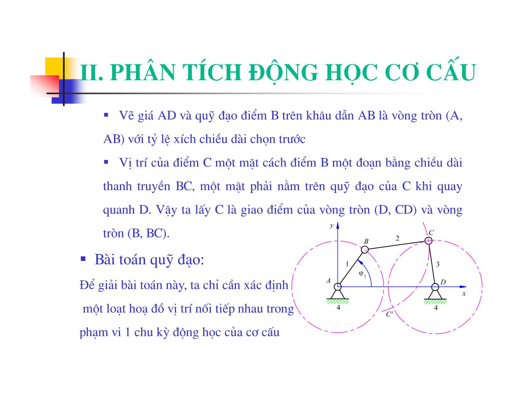 Bài giảng Nguyên lý máy - Chương II: Phân tích động học cơ cấu trang 5