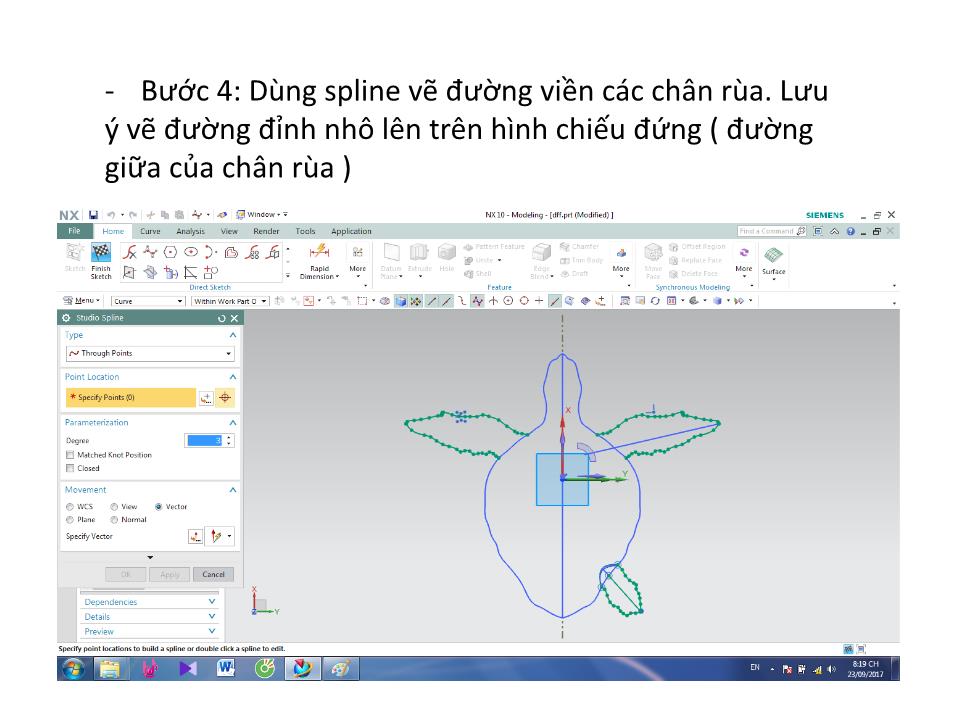 Bài thuyết trình môn CAD/CAM - Đề tài: Mô Phỏng Con rùa trang 6