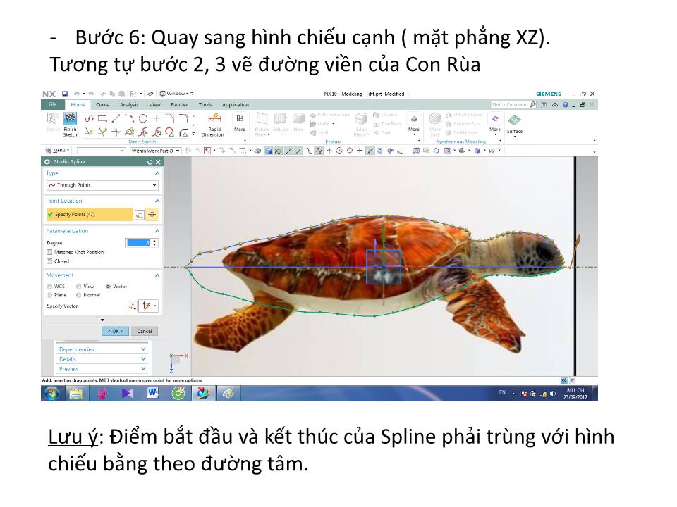 Bài thuyết trình môn CAD/CAM - Đề tài: Mô Phỏng Con rùa trang 8