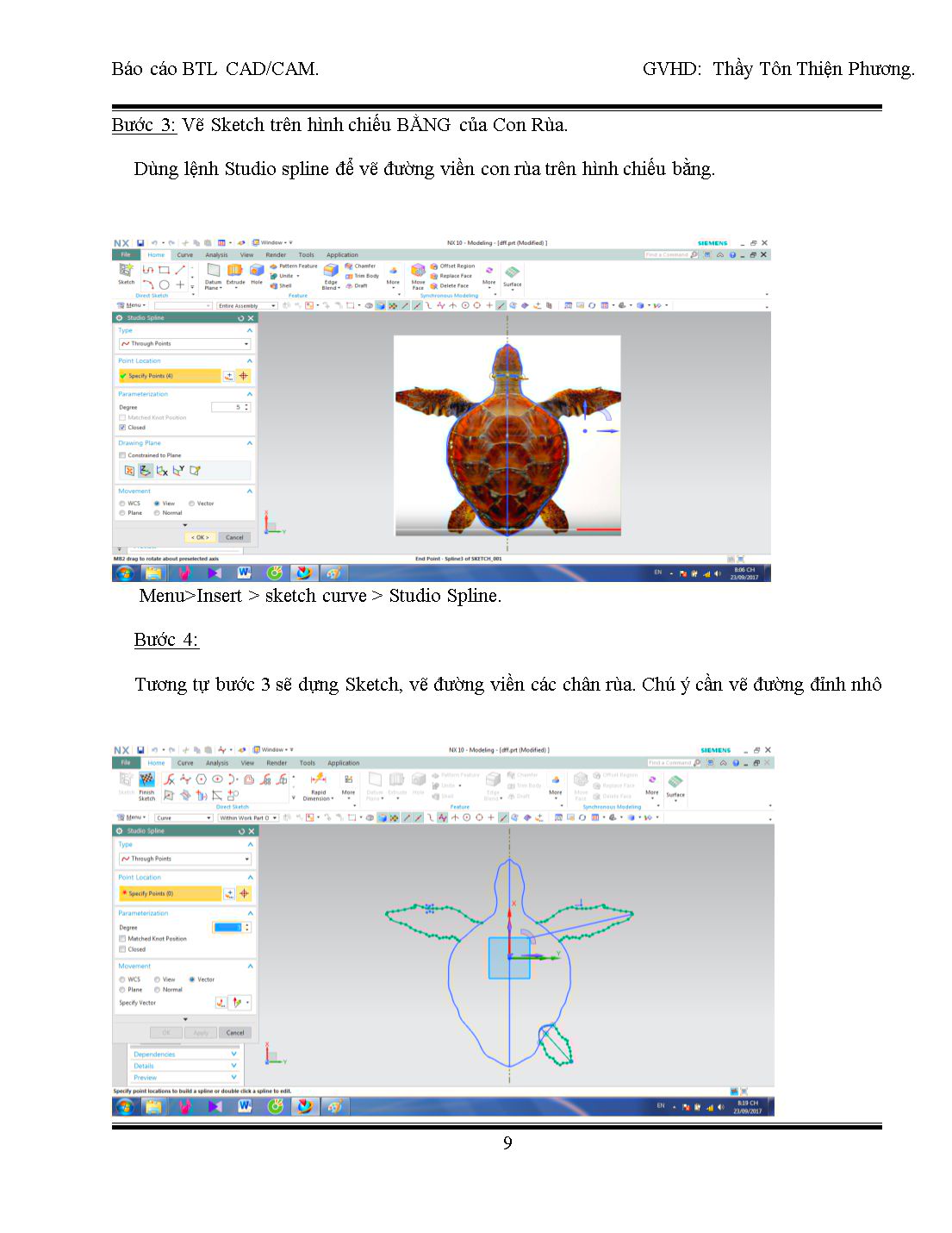 Báo cáo bài tập lớn CAD/CAM - Đề bài: Gia công Con Rùa 3D trên NX 11 trang 9