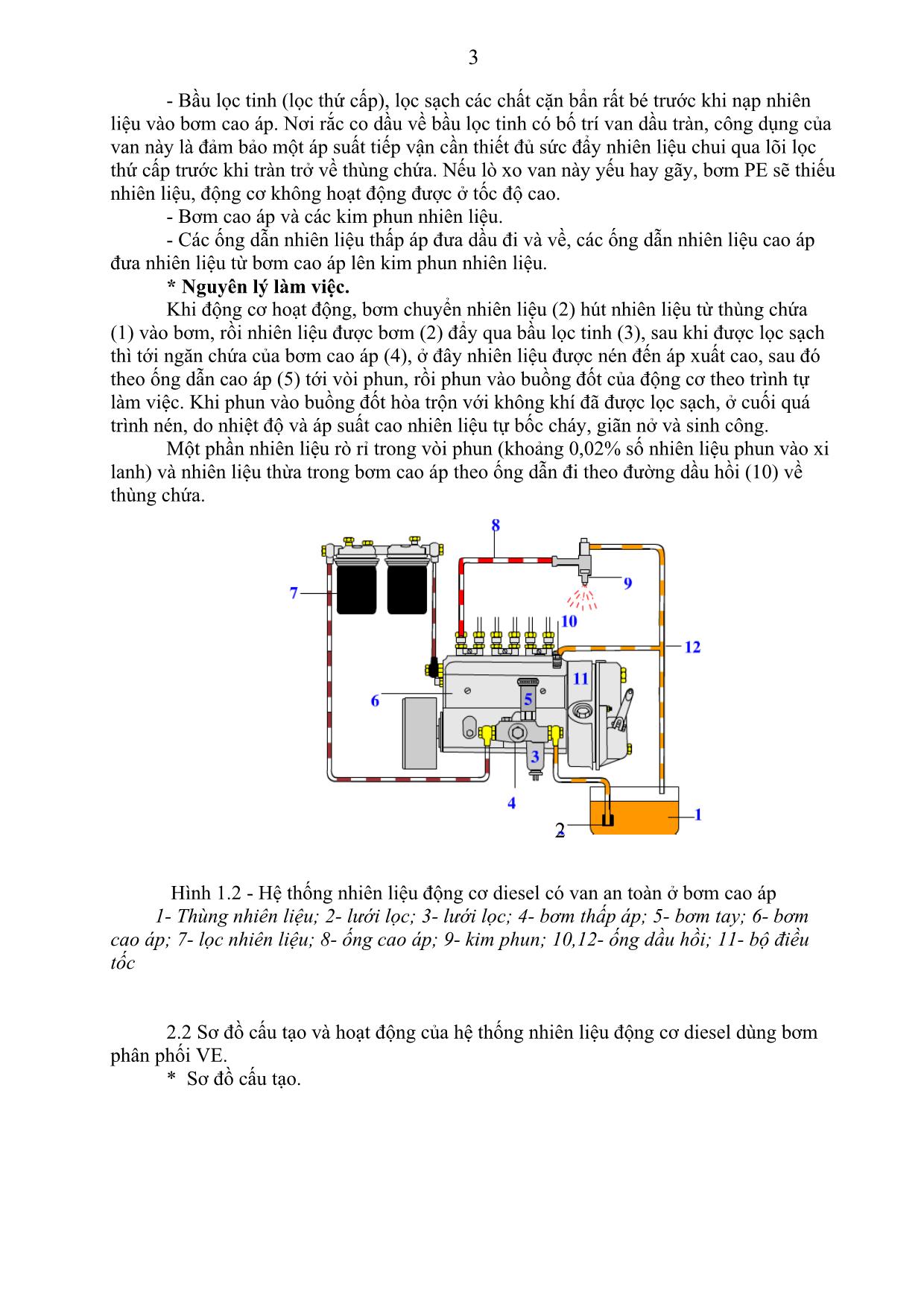 Giáo trình Bảo dưỡng và sửa chữa hệ thống nhiên liệu động cơ diesel trang 8