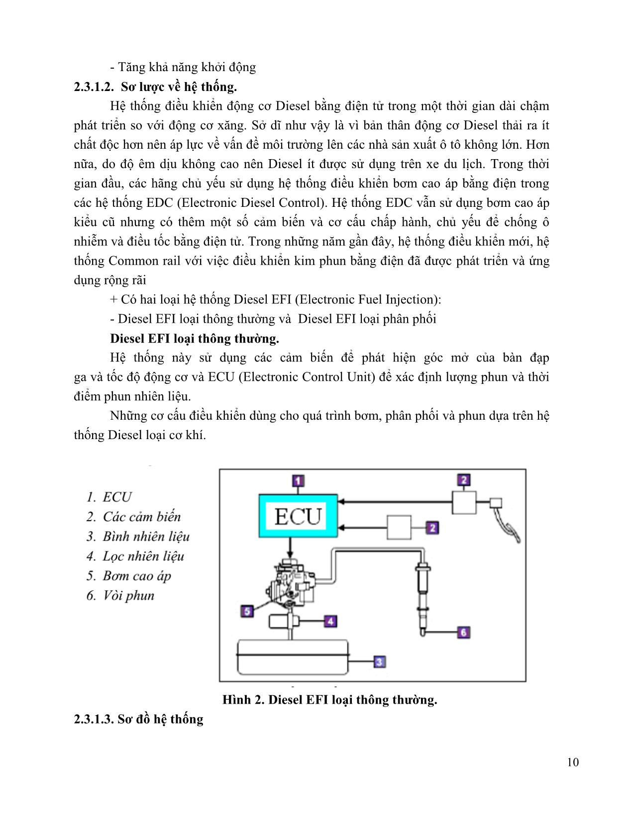 Giáo trình mô đun Bảo dưỡng và sửa chữa hệ thống nhiên liệu động cơ diesel trang 10