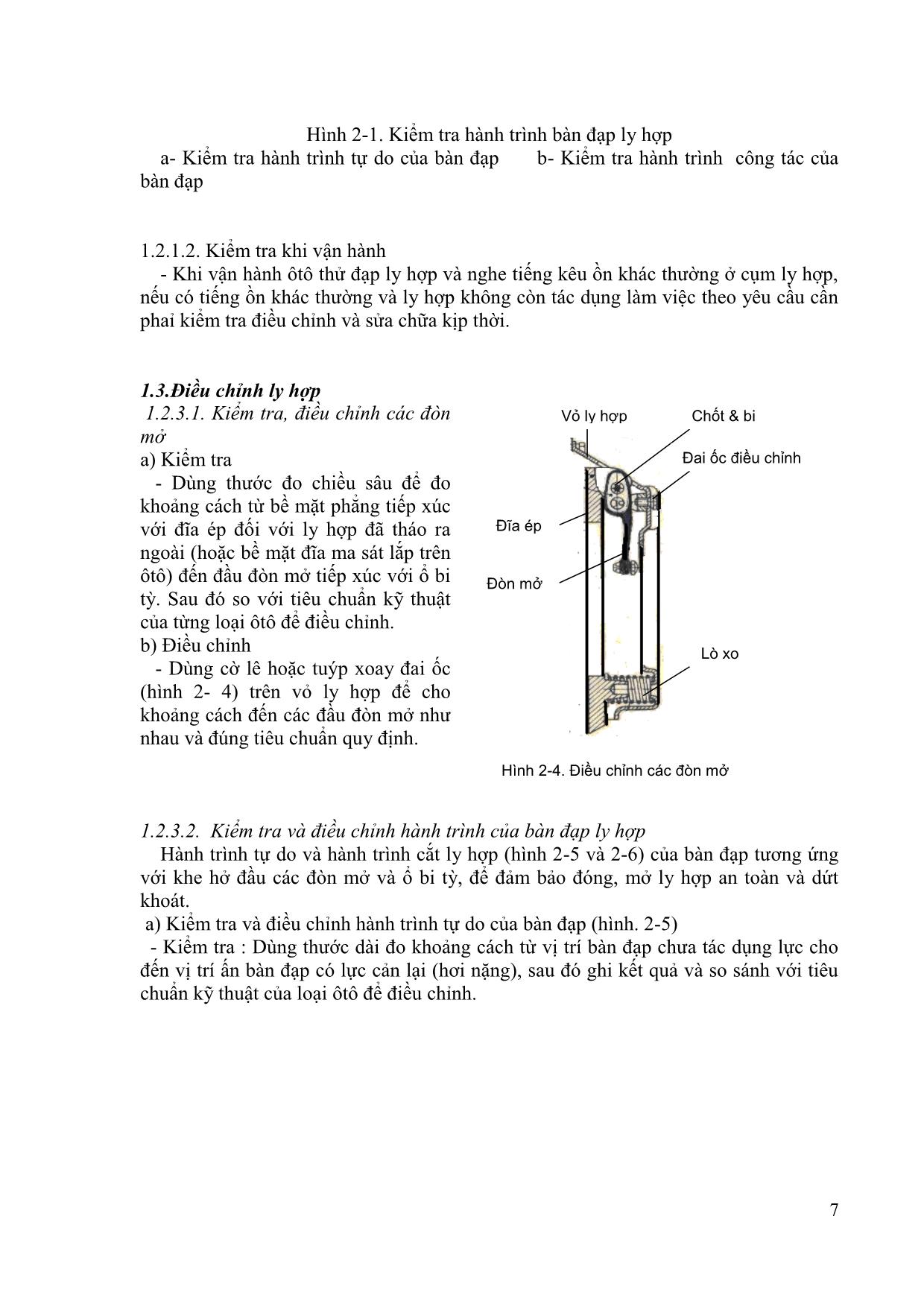 Giáo trình mô đun Bảo dưỡng và sửa chữa hệ thống truyền lực (Mới) trang 7