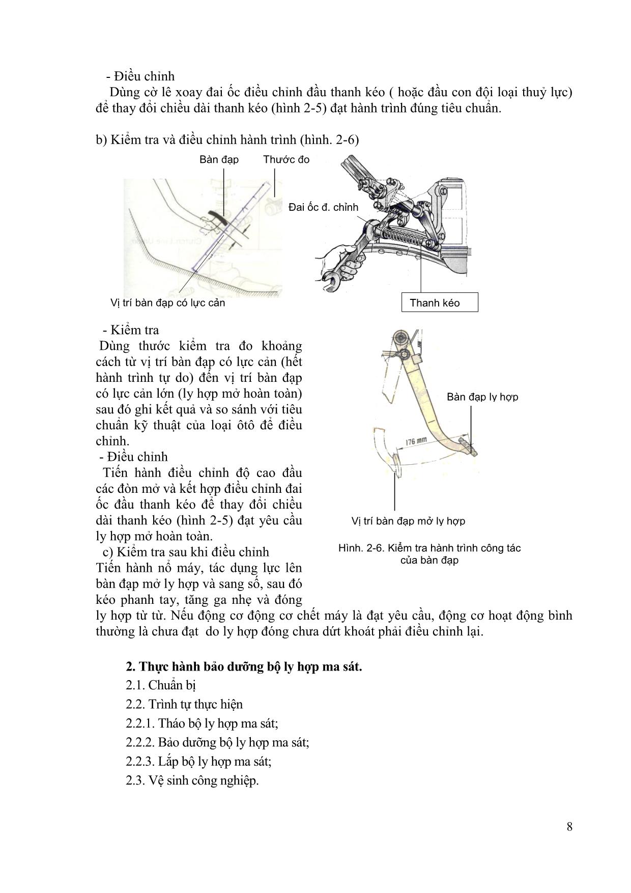 Giáo trình mô đun Bảo dưỡng và sửa chữa hệ thống truyền lực (Mới) trang 8