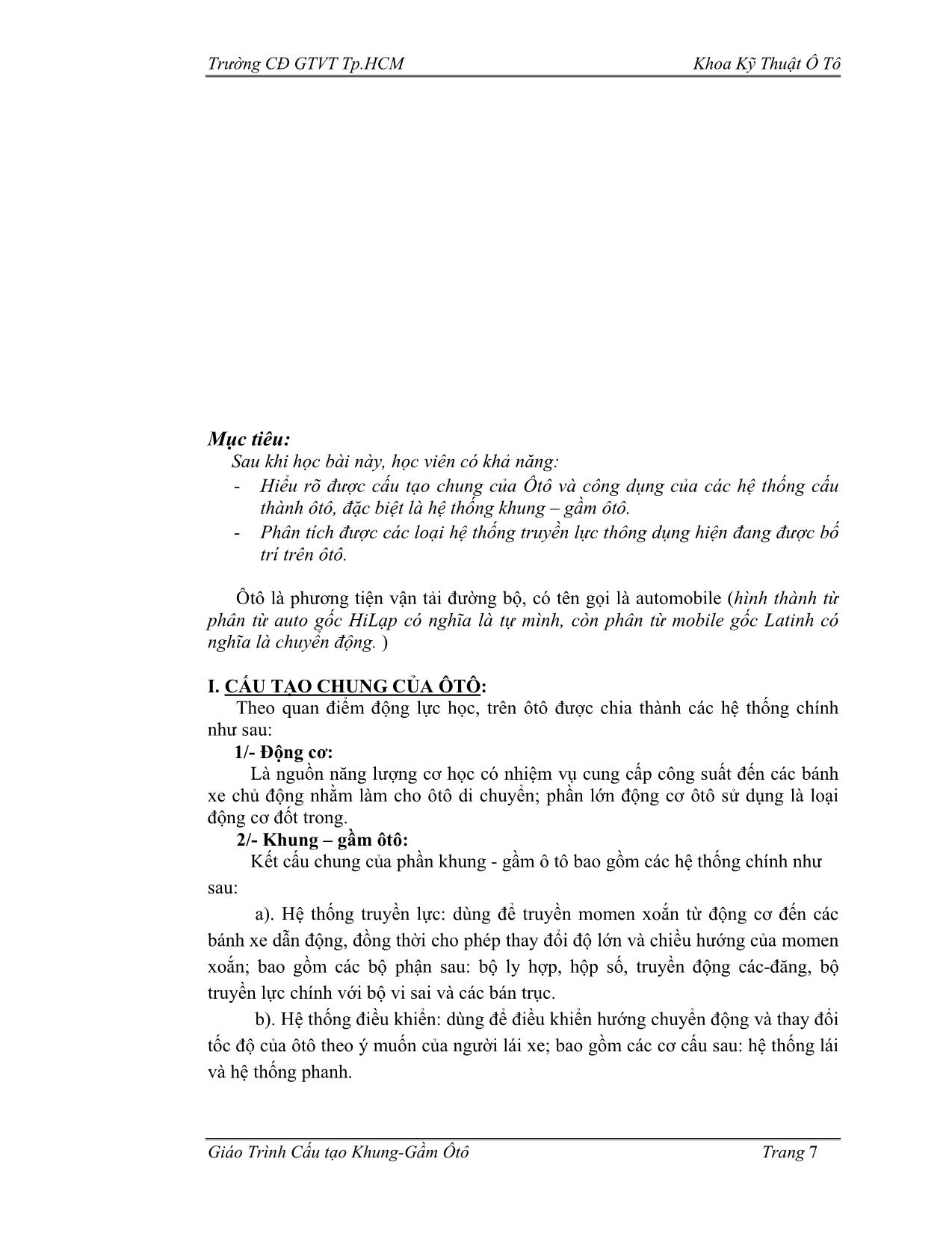 Bài giảng Ô tô - Nguyễn Trường An trang 6