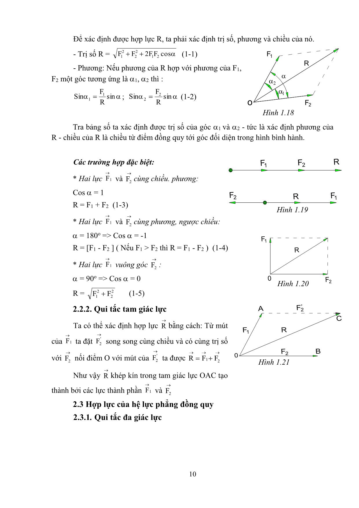 Giáo trình Cơ kỹ thuật - Nghề: Hàn trang 10