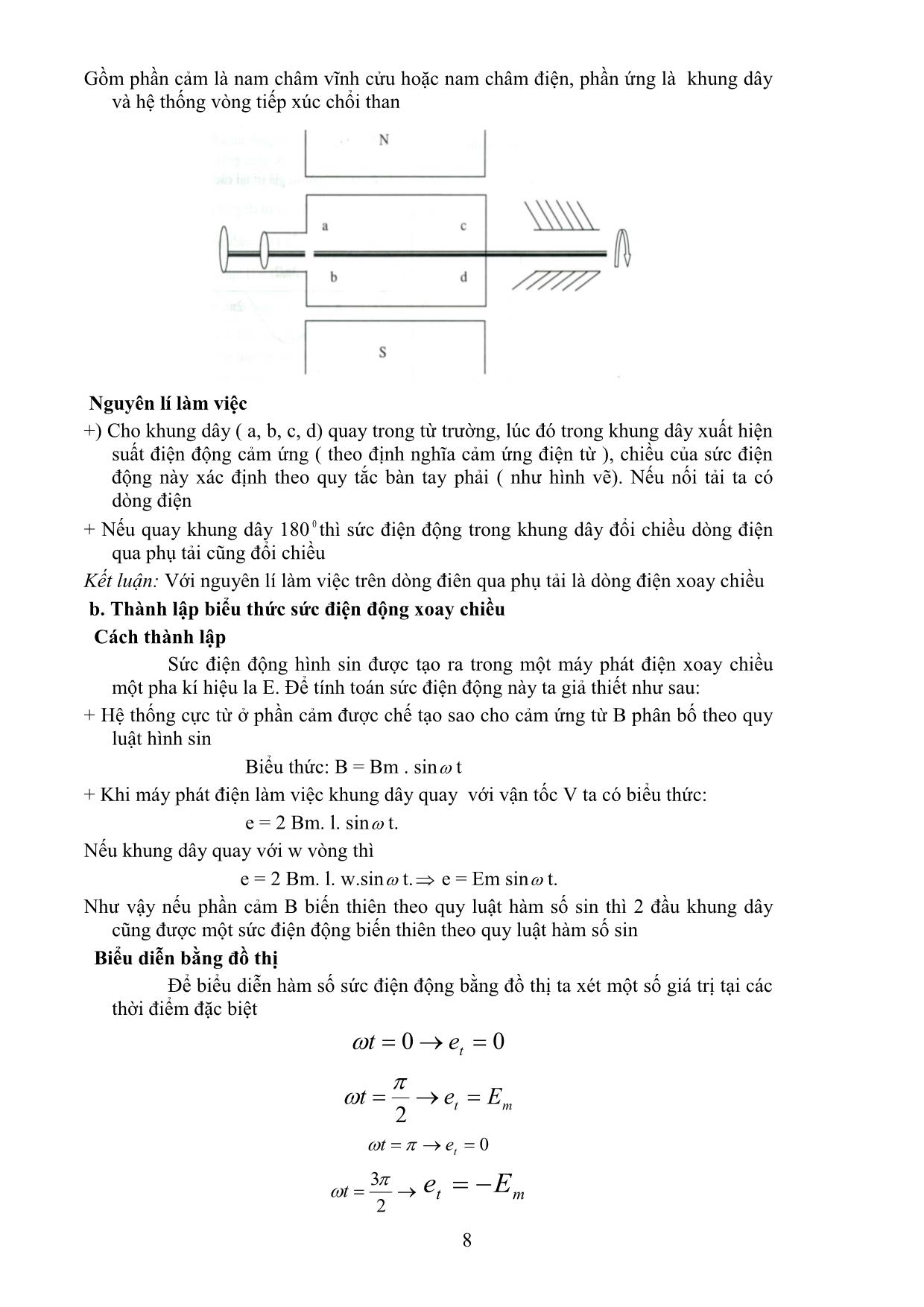 Giáo trình Điện kỹ thuật & Điện tử công nghiệp trang 8