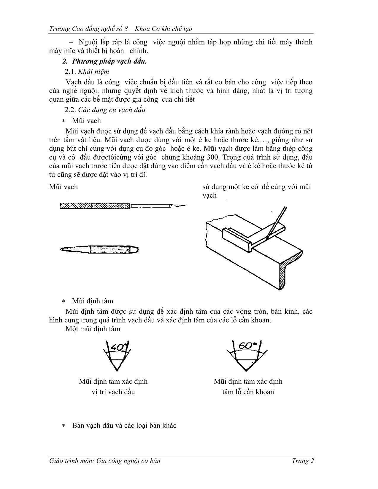 Giáo trình Gia công nguội cơ bản trang 2