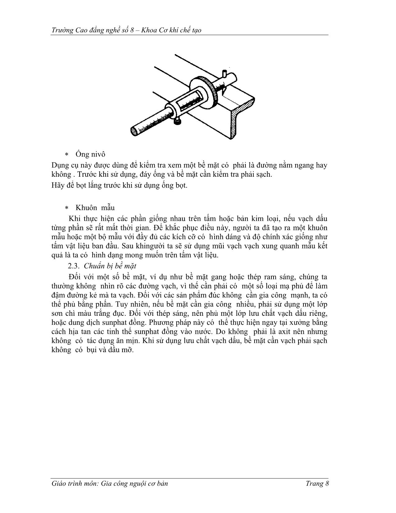 Giáo trình Gia công nguội cơ bản trang 8