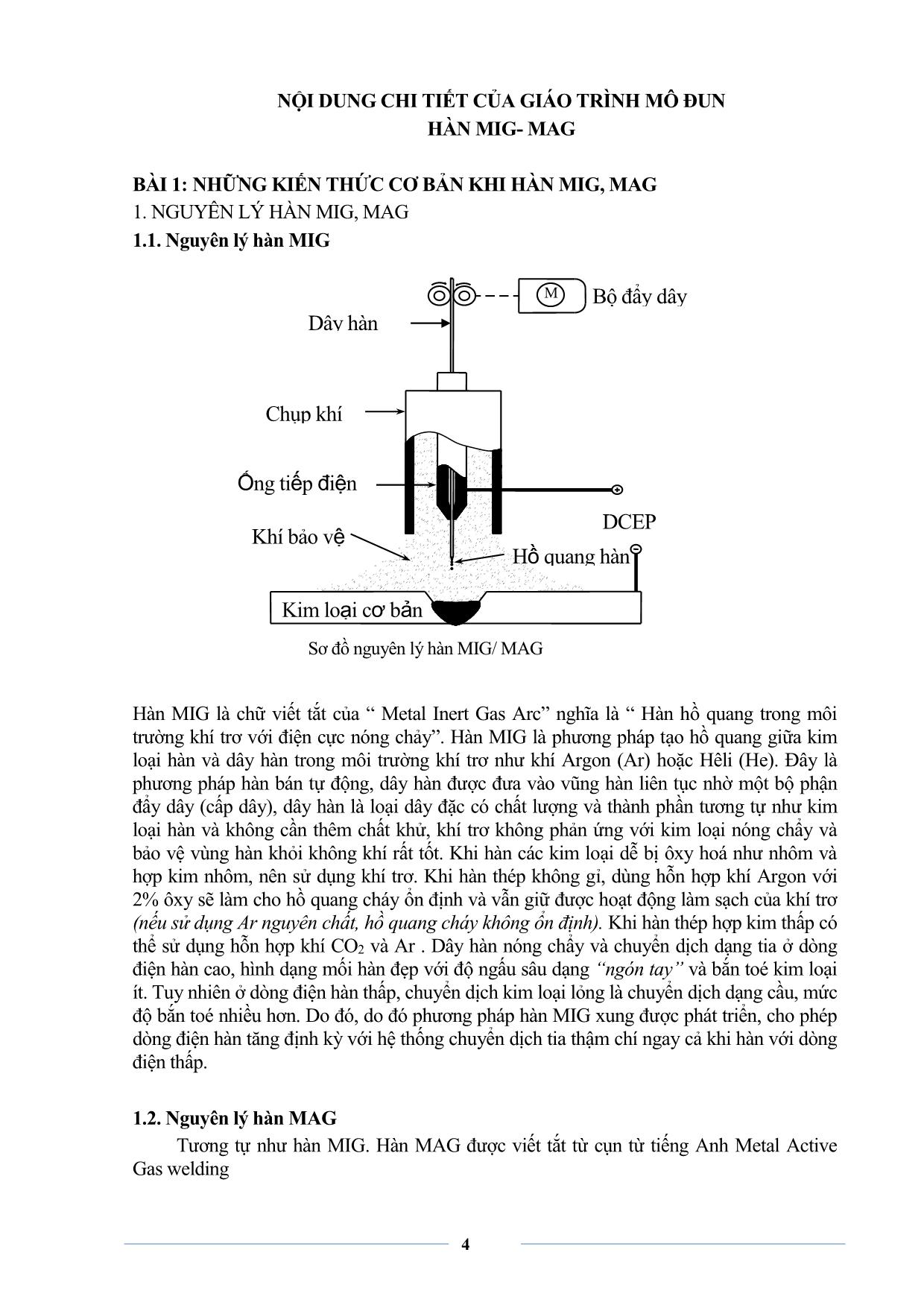 Giáo trình sơ cấp Hàn MIG-MAG trang 6