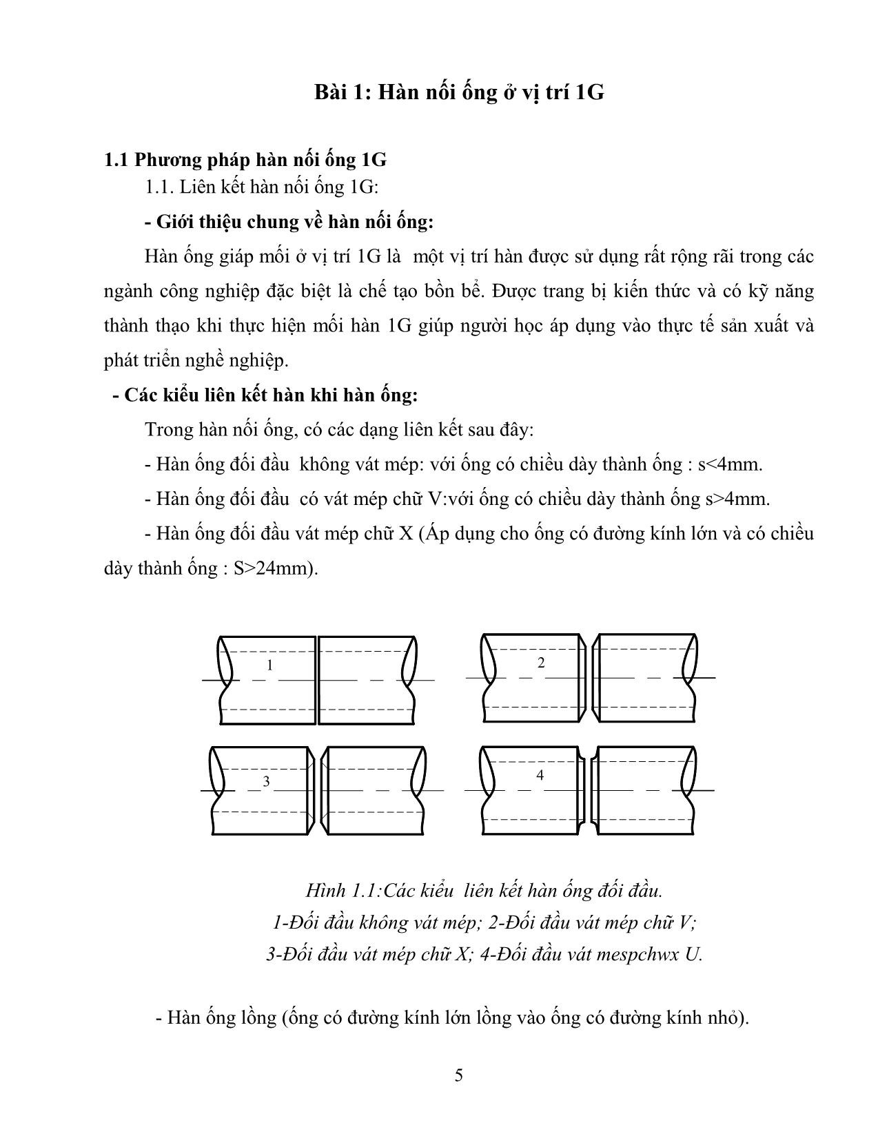 Giáo trình Hàn ống trang 5