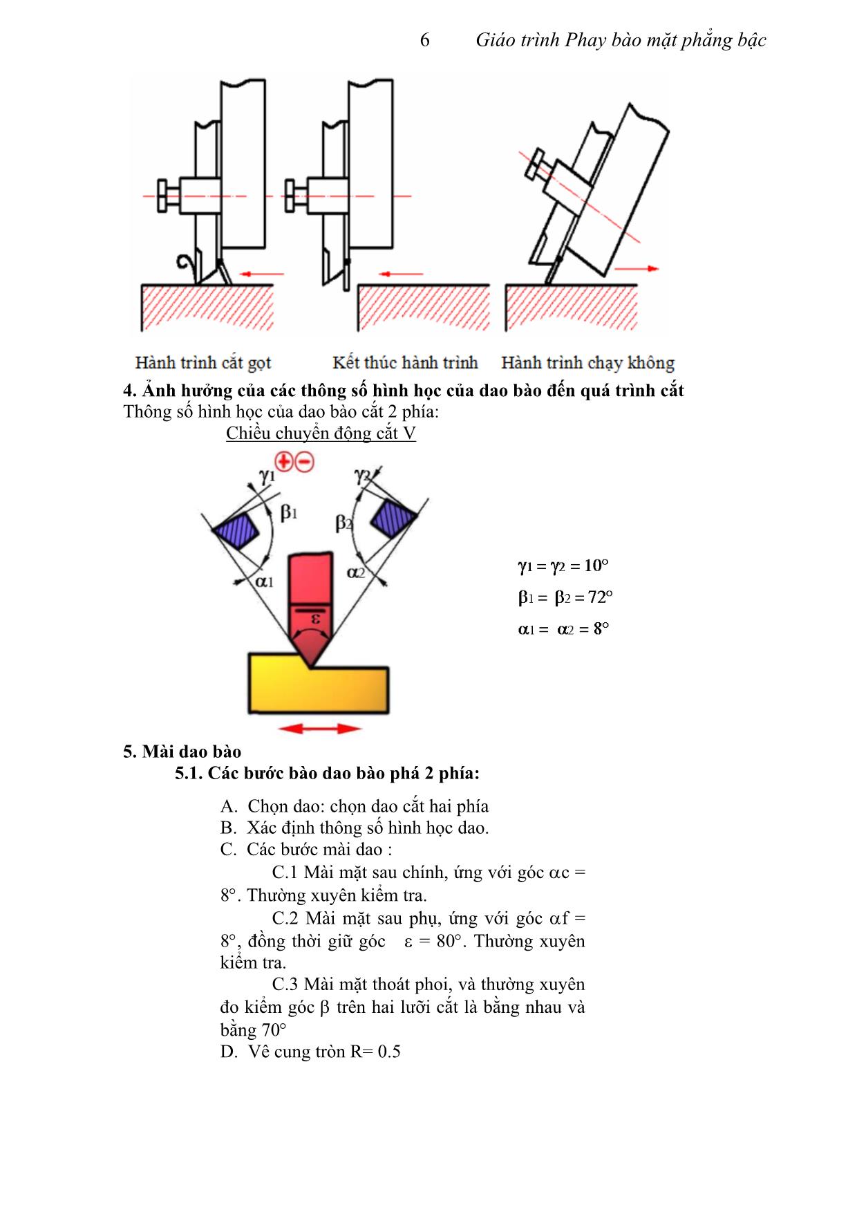 Giáo trình Phay bào mặt phẳng bậc trang 6