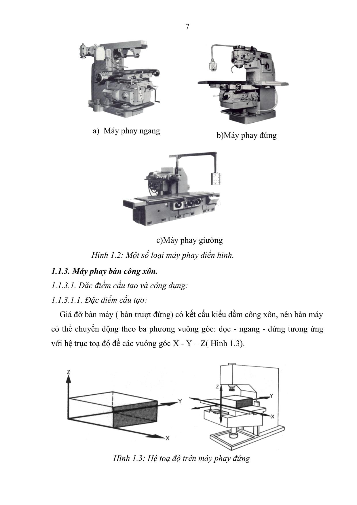 Giáo trình Phay, bào mặt phẳng ngang, song song, vuông góc, nghiêng trang 8