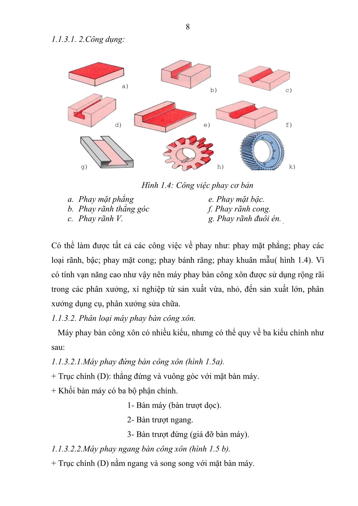 Giáo trình Phay, bào mặt phẳng ngang, song song, vuông góc, nghiêng trang 9