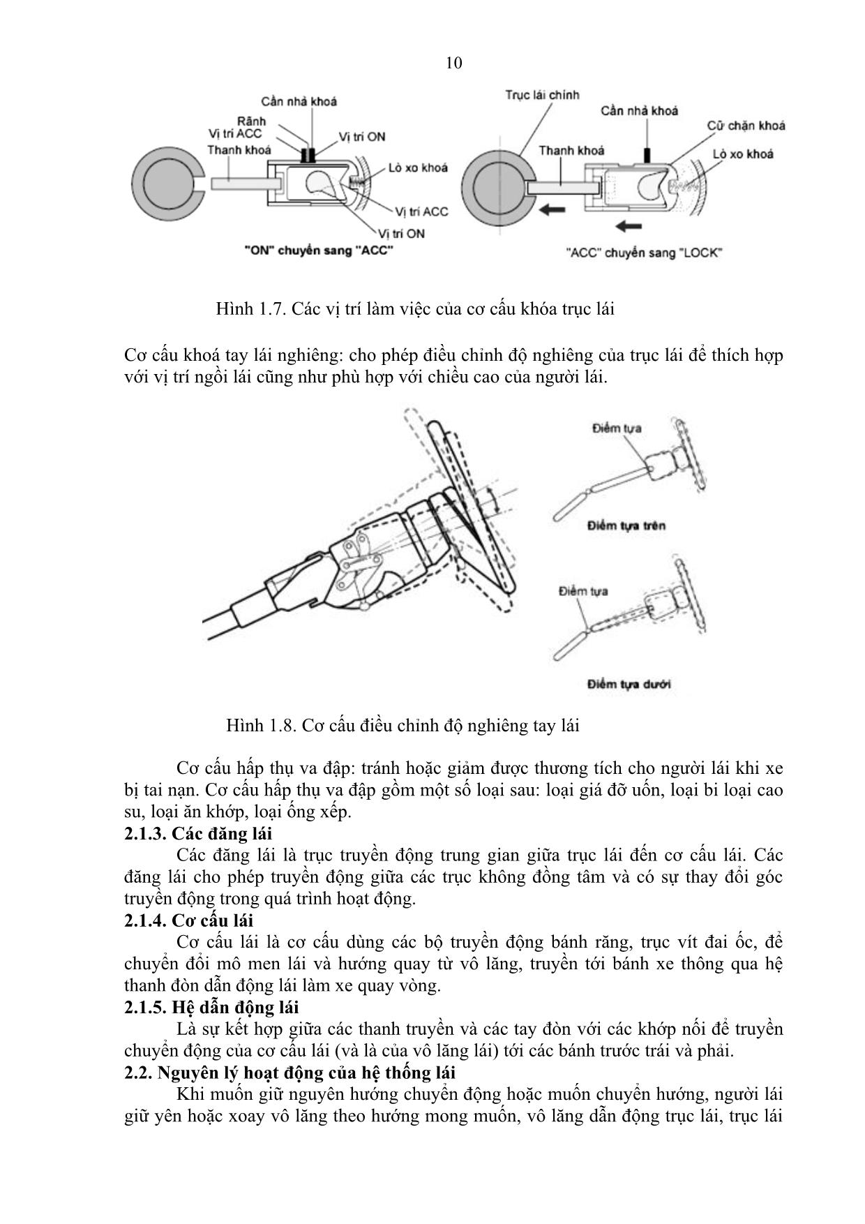 Giáo trình Sửa chữa và bảo dưỡng hệ thống lái trang 10