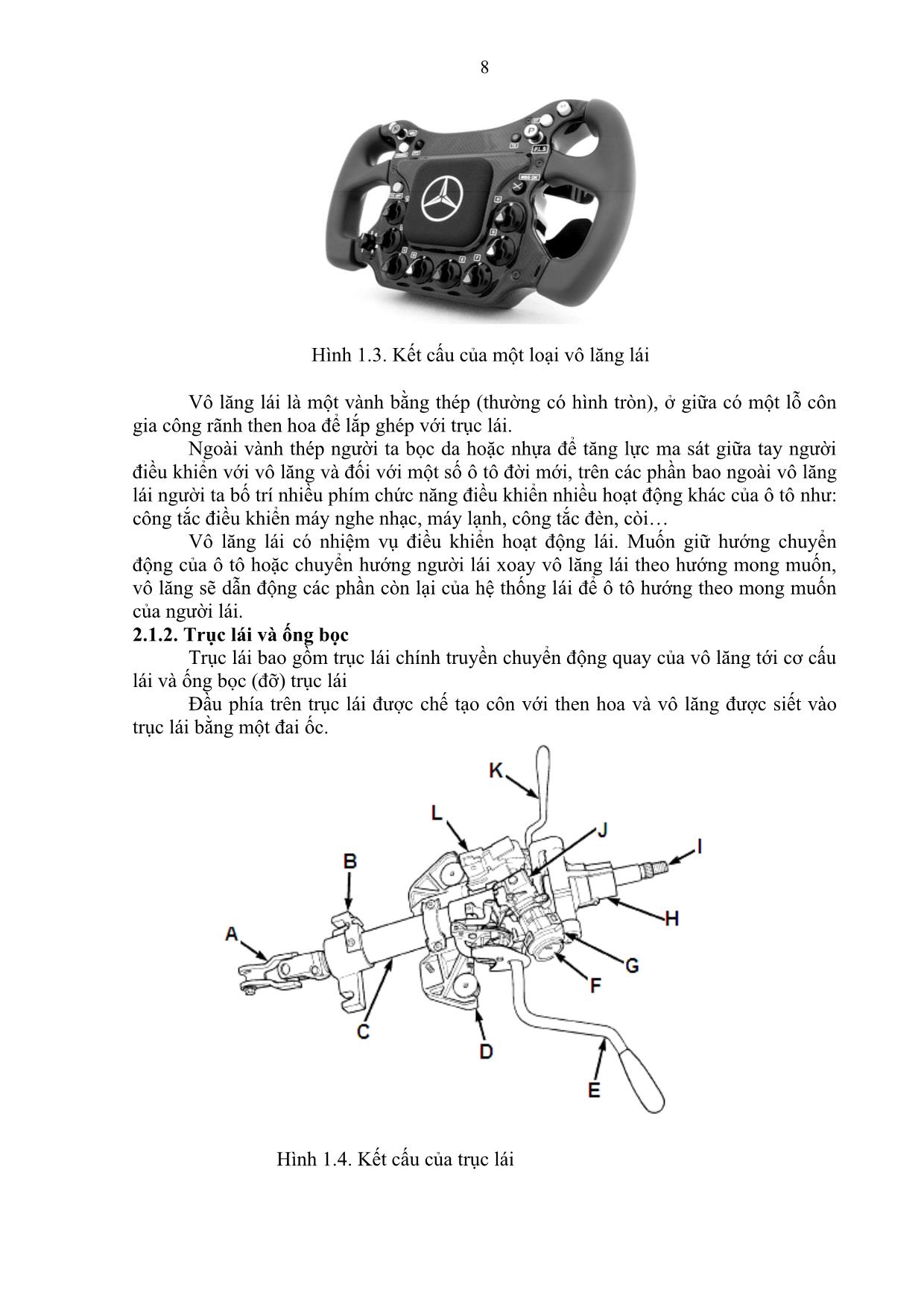Giáo trình Sửa chữa và bảo dưỡng hệ thống lái trang 8