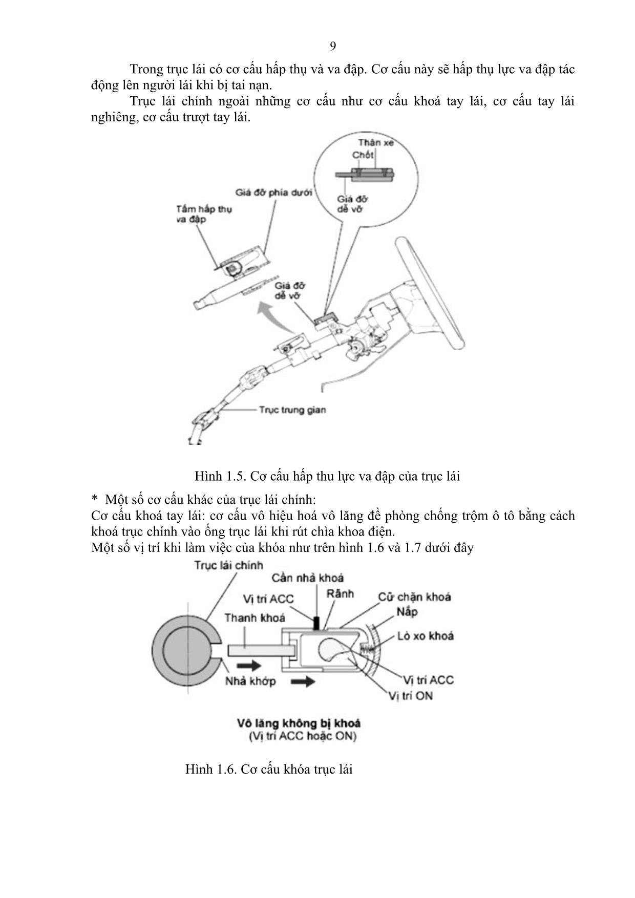 Giáo trình Sửa chữa và bảo dưỡng hệ thống lái trang 9