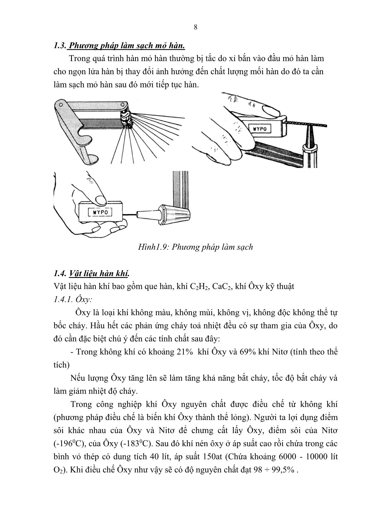 Giáo trình mô đun Thực hành hàn khí trang 9