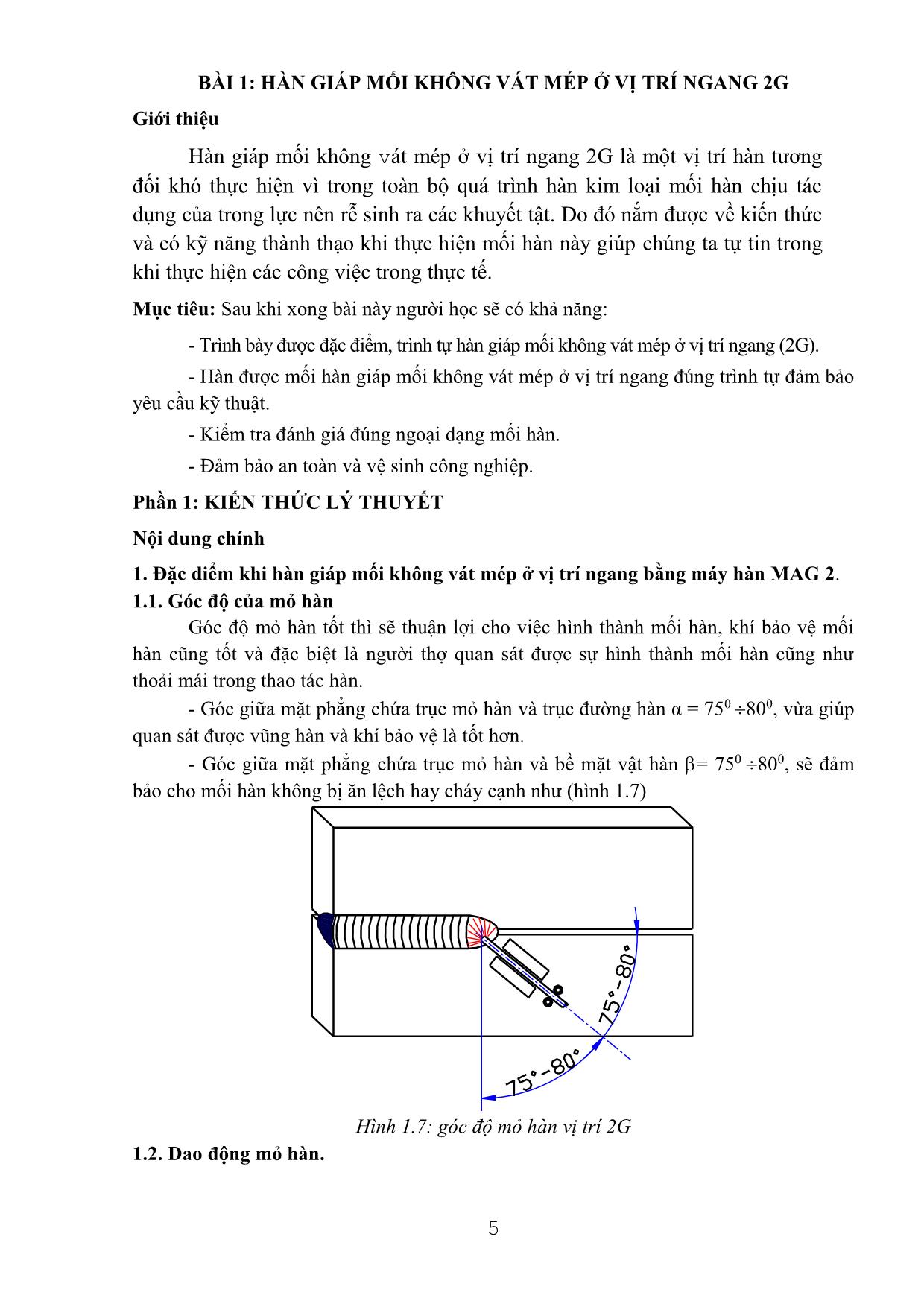 Giáo trình Hàn MIG/MAG (Mới) trang 5