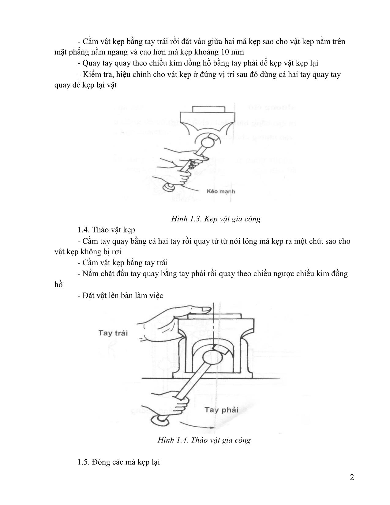 Giáo trình Thực hành nguội cơ bản - Nghề: Cơ điện nông thôn trang 5