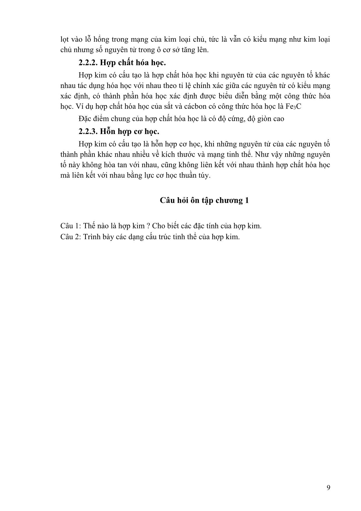 Giáo trình Vật liệu học trang 7
