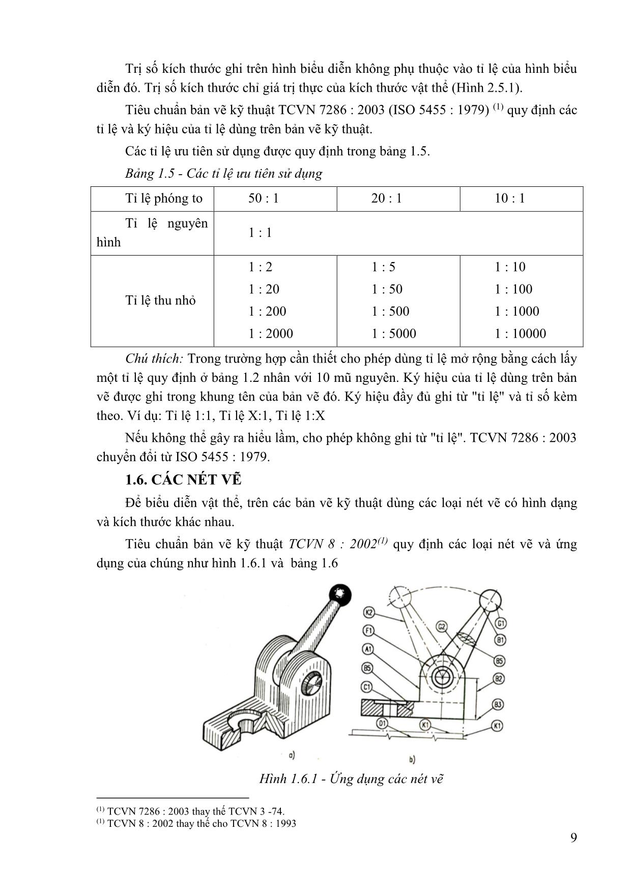 Giáo trình Vẽ kỹ thuật trang 9