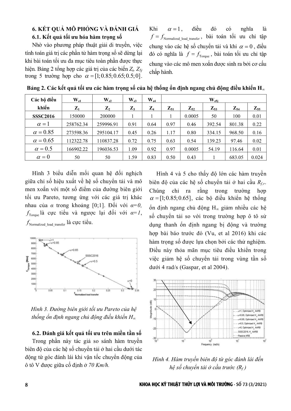 Lựa chọn tối ưu hàm trọng số của bộ điều khiển H cho hệ thống ổn định ngang chủ động trên ô tô tải trang 6