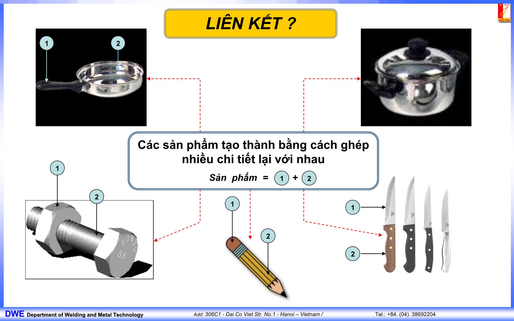 Bài giảng Công nghệ hàn - Chương 1: Hàn và cắt kim loại - Vũ Đình Toại trang 3