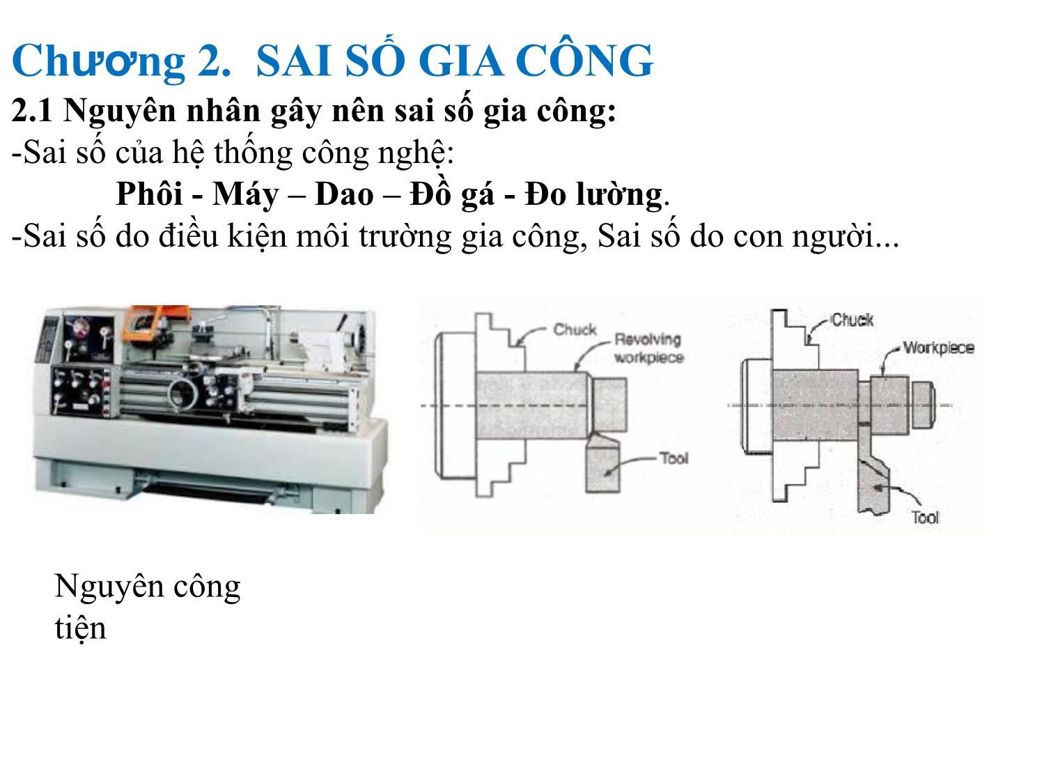 Bài giảng Dung sai lắp ghép - Chương 2: Sai số gia công - Phần 1: Dung sai lắp ghép và tiêu chuẩn hóa trang 2