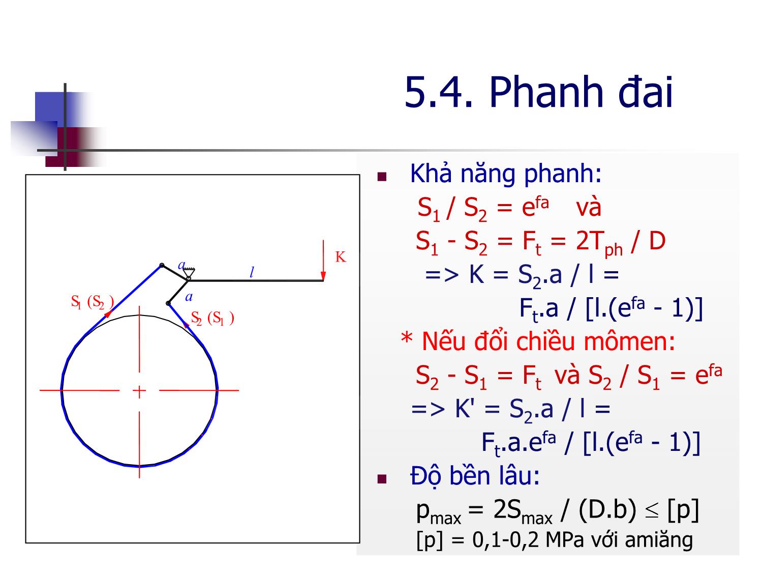 Bài giảng Máy nâng chuyển - Chương 5: Thiết bị phanh hãm trang 10