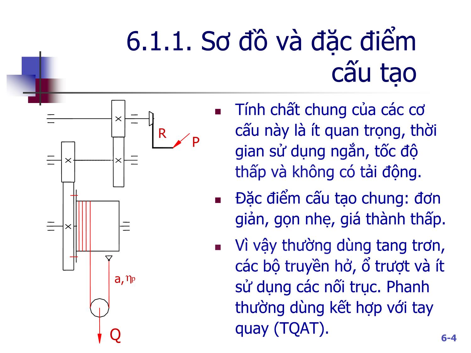 Bài giảng Máy nâng chuyển - Chương 6: Cơ cấu nâng trang 4